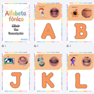 Alfabeto de parede Onomatopeias